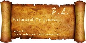 Palencsár Laura névjegykártya