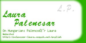 laura palencsar business card